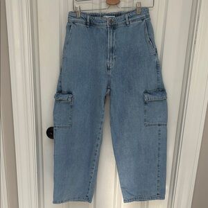 Denim Cargo Jeans